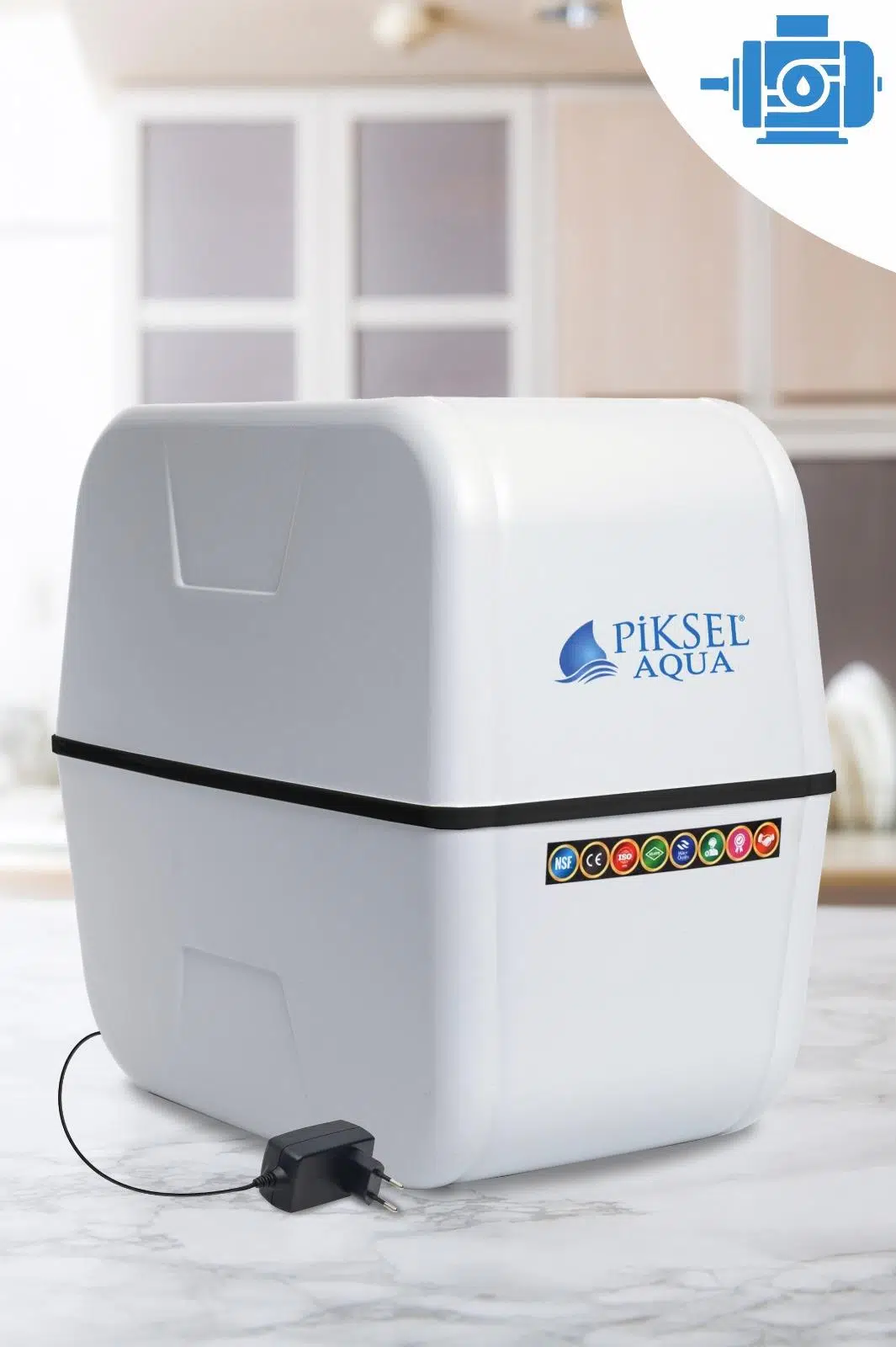 Piksel Aqua 10 Aşamalı Pompalı Mineralli  Su Arıtma Cihazı
