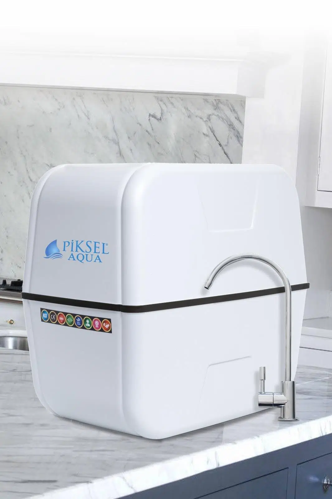 Piksel Aqua 5 Aşamalı EVA Membranlı Çelik Tanklı Su Arıtma Cihazı