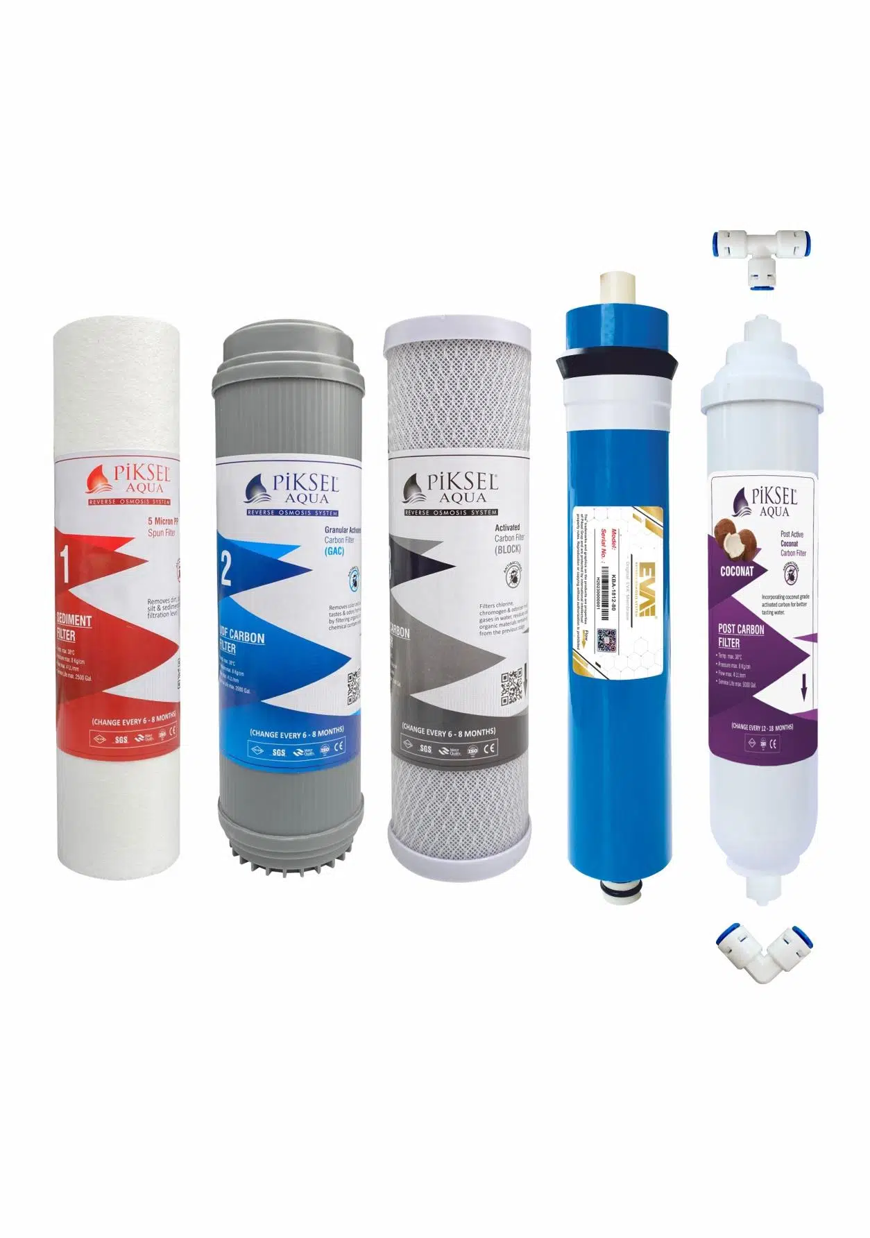 Piksel Aqua 5 Aşamalı EVA AÇIK KASA Su Arıtma Cihazı filtresi